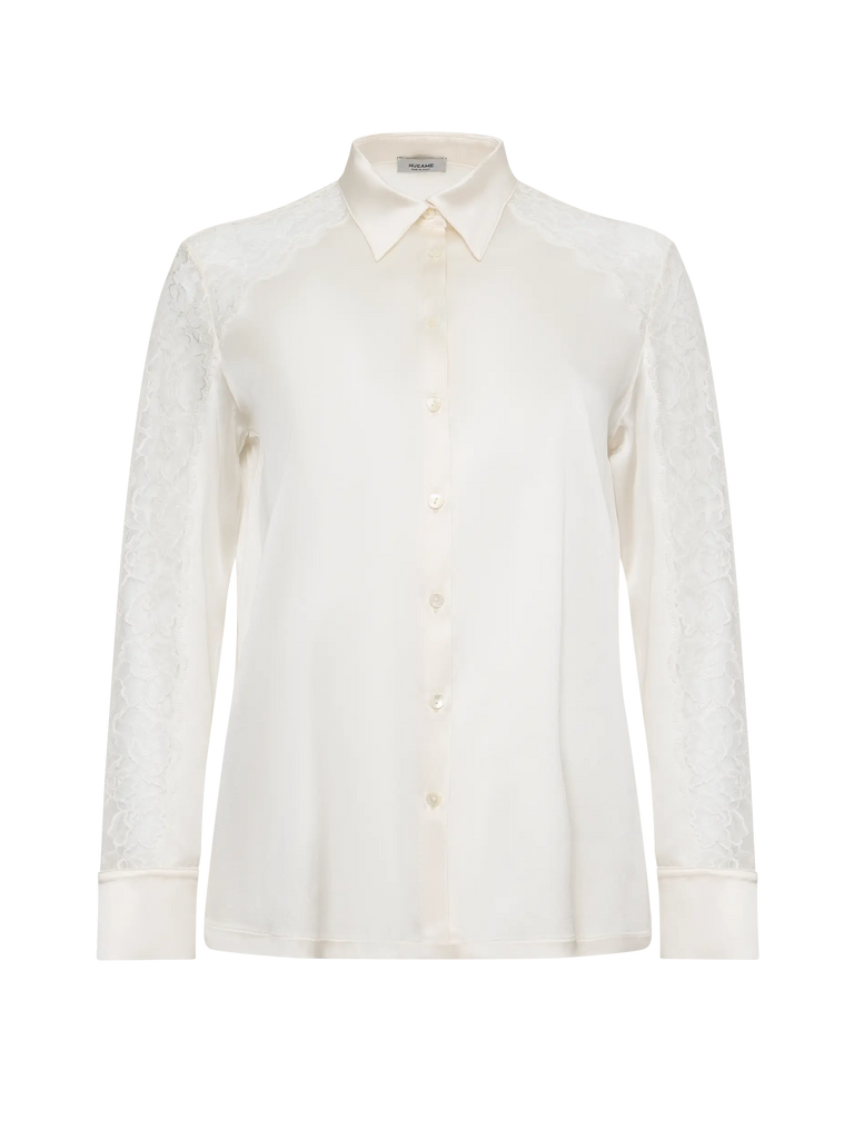 Camicia in raso e pizzo - NUEAME