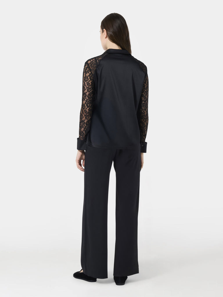 Camicia in raso e pizzo - NUEAME