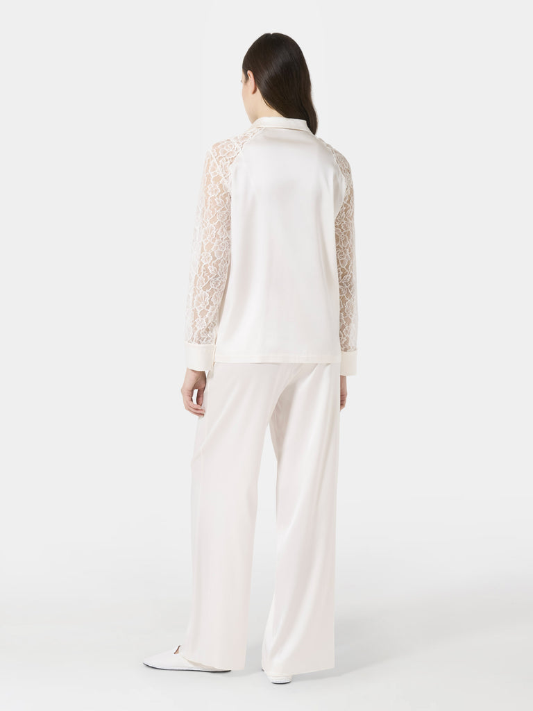Camicia in raso e pizzo - NUEAME