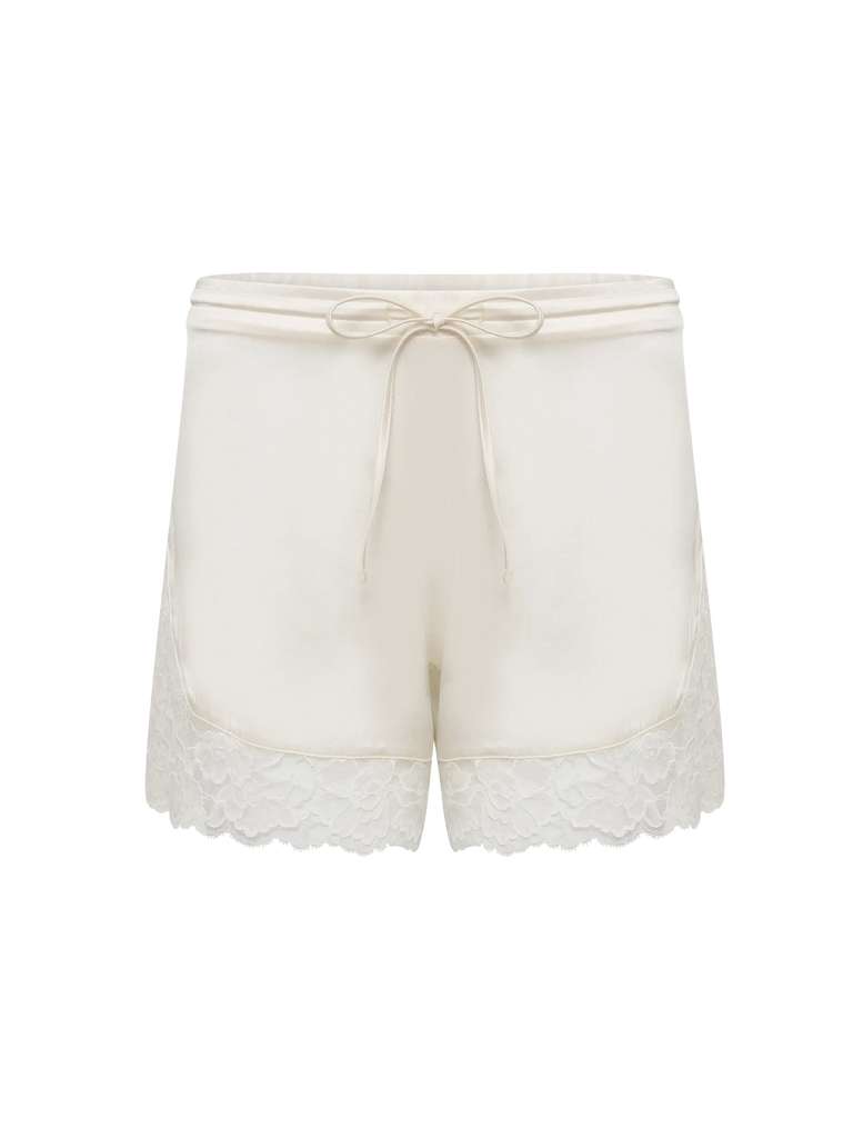 Shorts in raso e pizzo - NUEAME