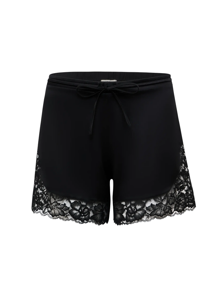 Shorts in raso e pizzo - NUEAME