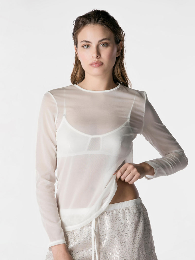 T-shirt in chiffon - NUEAME